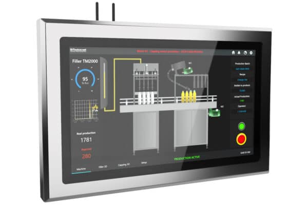 Panel PC industriale in acciaio inox full IP 65 CPE 4000 vista frontale