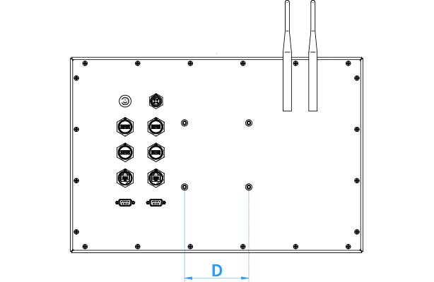 Panel PC industriale HMI in acciaio inox full IP 65 CPE 4000