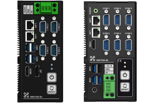 PC box fanless WMT 500 compatto a basso consumo