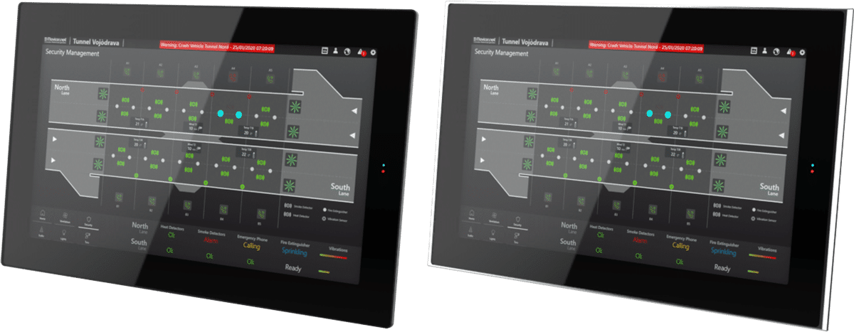 Frontali panel PC PPE 4000 in alluminio o acciaio inox per frontale IP65