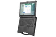 Laptop rugged industriale angolo apertura
