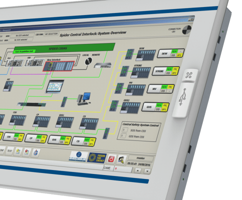 Panel PC industriale touchscreen resistivo PPE 1000 Elmak